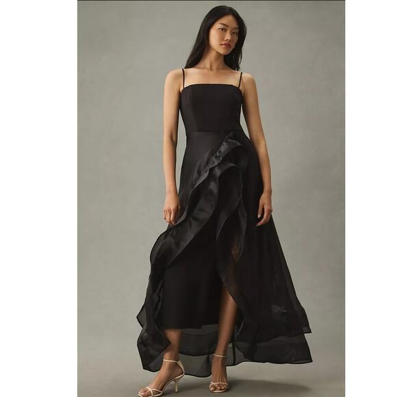 Anthropologie Dresses & Skirts - NWT ANTHROPOLOGIE Hutch Cascading Ruffle Dress $240 MEDIUM Smocked Strappy